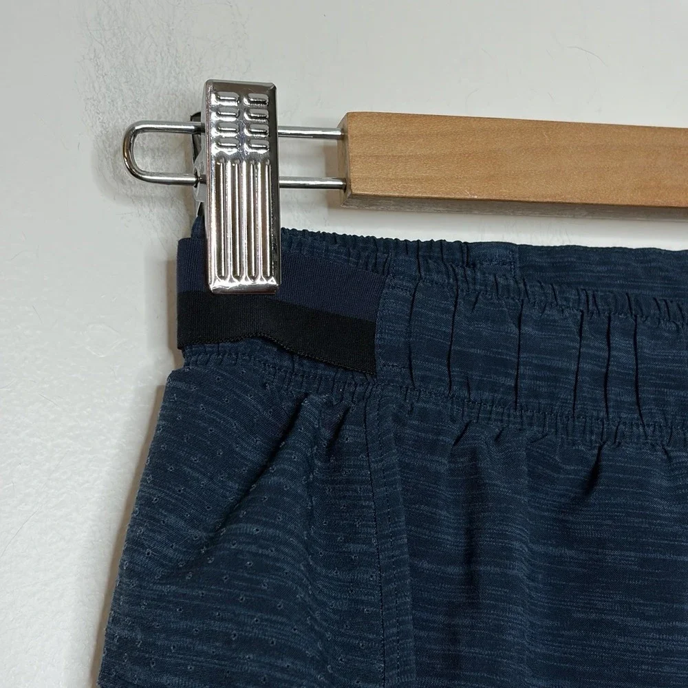 Lululemon Mens Lined Shorts Navy Blue Size Small Athletic Tech Performance Gym